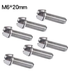 6pcs Bike Stem Bolts Anti-rust Light Weight For Bike Seatpost Collar/derailleur/headset Stem High-precision Steel M5/M6x20mm