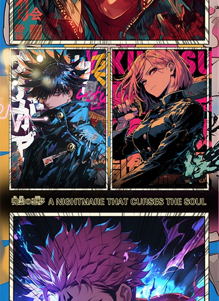 Jujutsu Kaisen: Cursed Spirit\'s Nightmare Third Wave B5 Collectible Card Gojo Satoru Fushiguro Megumi Itadori Yuji Card Toy Gift