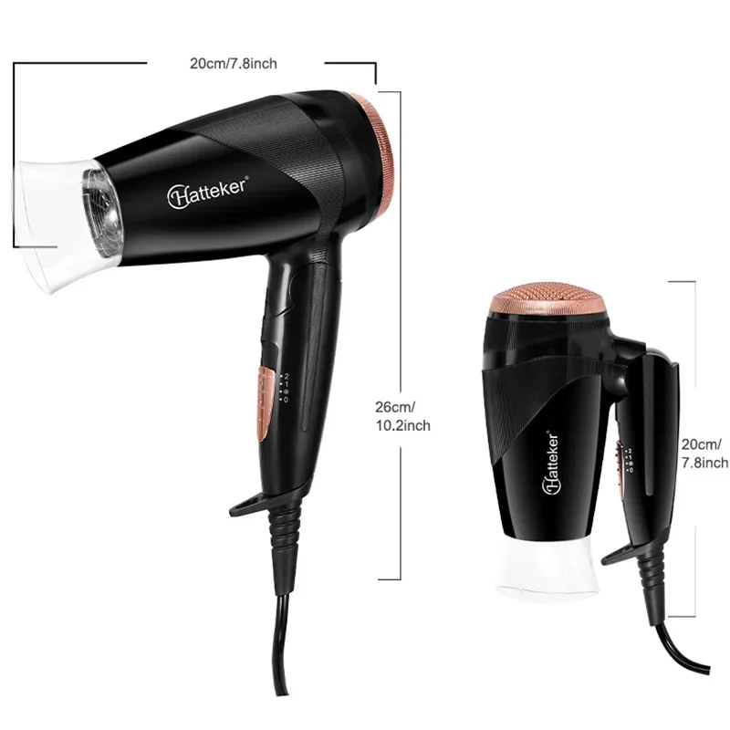 

Professional Hair Dryer,Hot Air Comb,Hair Straightening Brush,Hair Curling Styling Tools, 2600W High-power Folding Quick-drying