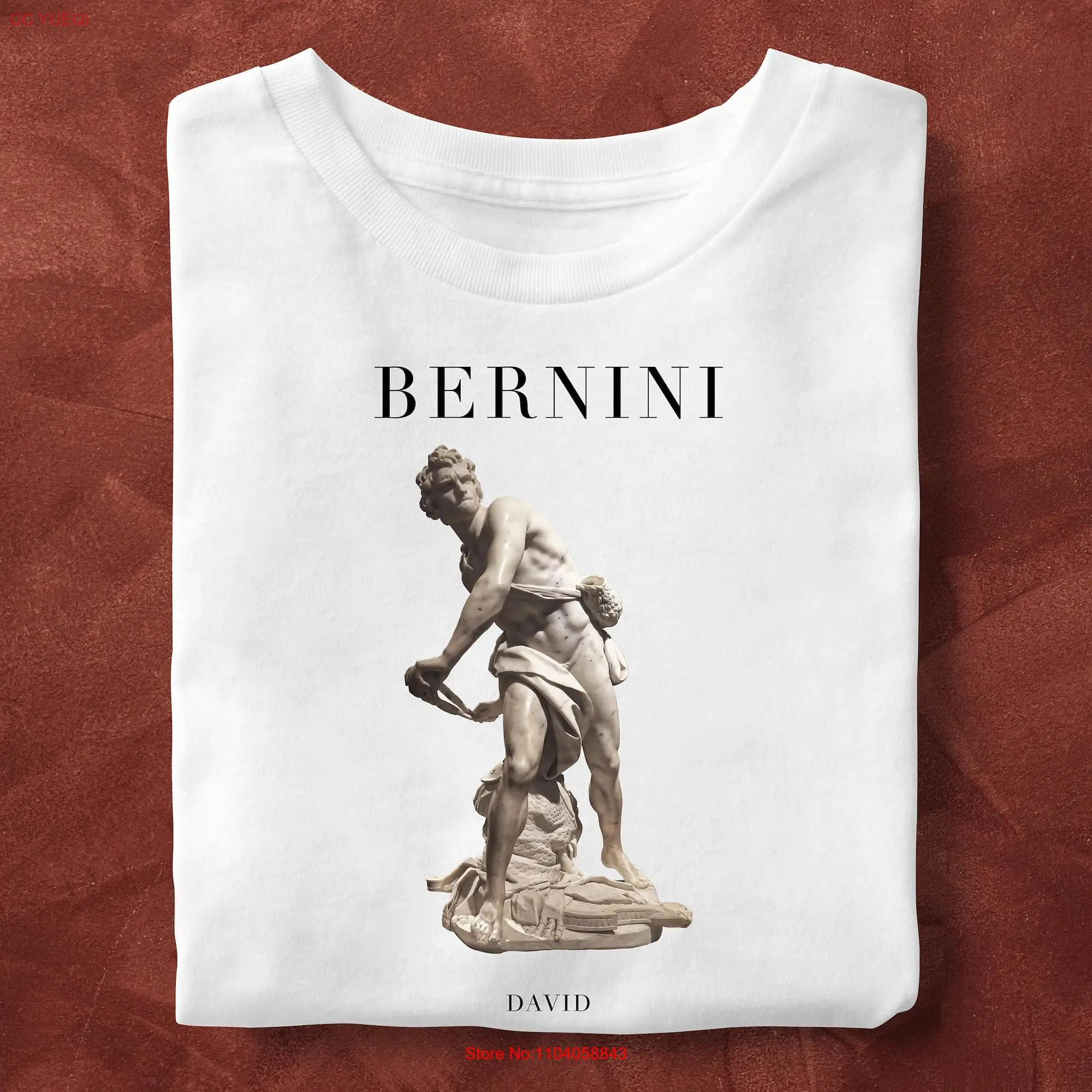 David Bernini Sculpture T Shirt Art Fine Lover for Her Him long or short sleeves