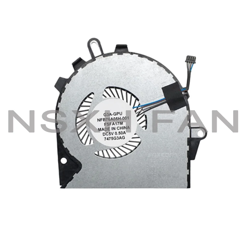 Ventilador de refrigeração CPU GPU, OMEN 15-CE, 15-CE000, 15-CE010CA, 15-CE020CA, NFB76A05H-001, 929456-001, 929455-001, Novo