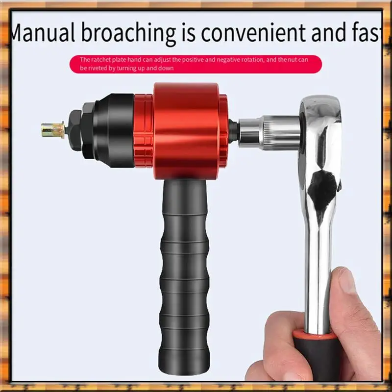 A78K New Detachable Manual Electric Rivet Nut Tool Conversion Accessories With Wrench Socket