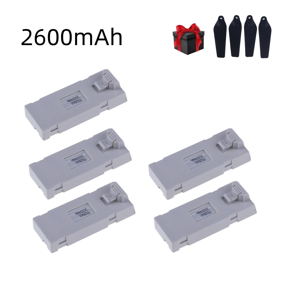 3.7V 2600Mah akumulator RC Drone akcesorium do E88 E88PRO Ls-E525 E525 PRO Mini bateria dron Uav + ładowarka