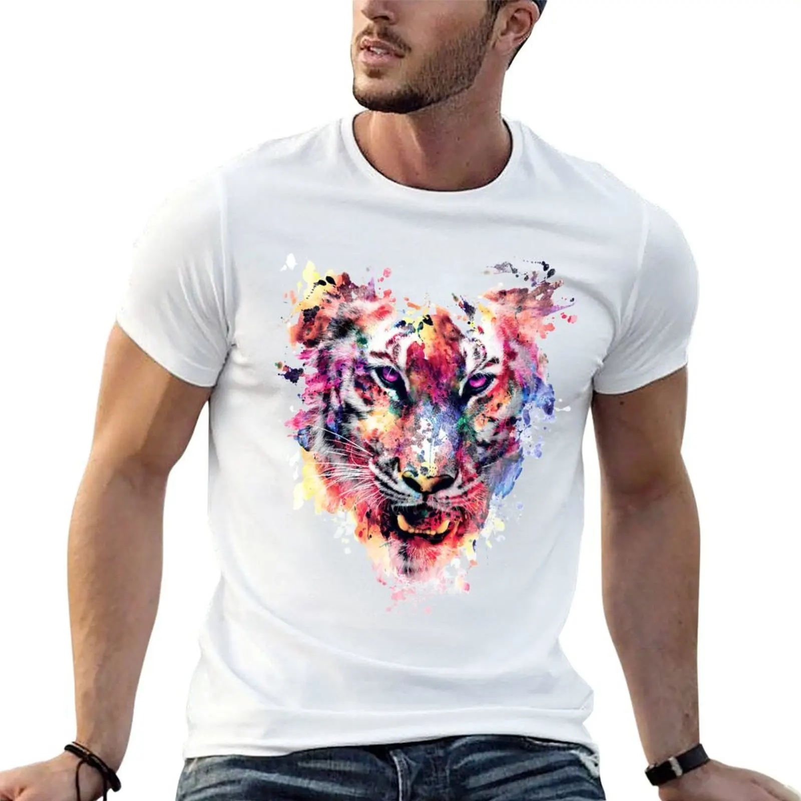 

Eye Of The Tiger T-Shirt cotton t shirts man 100% man t shirts for men casual T-Shirt