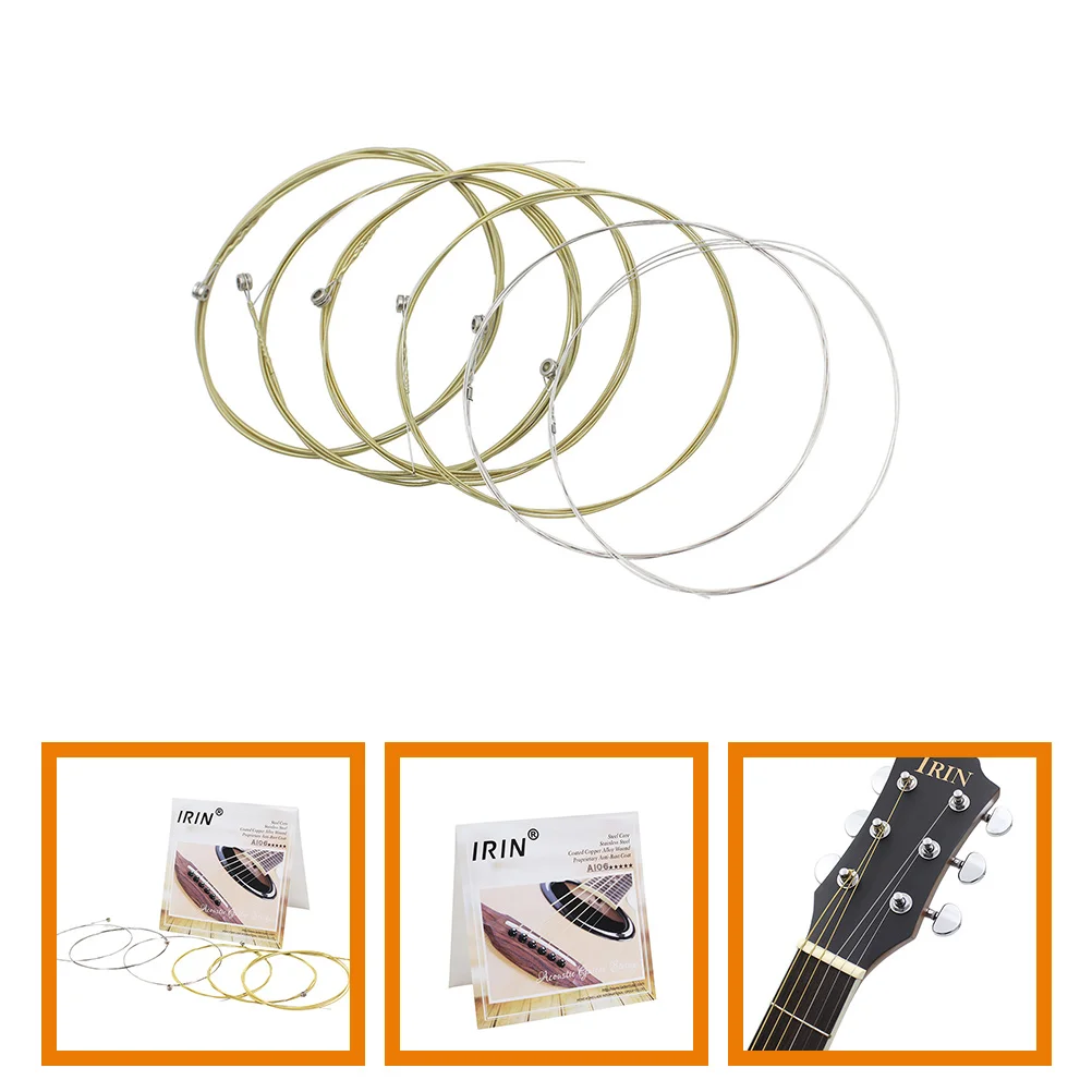 

6 Pcs Guitars Phosphor Bronze Strings Acoustic Accessories Single Accessory Parts