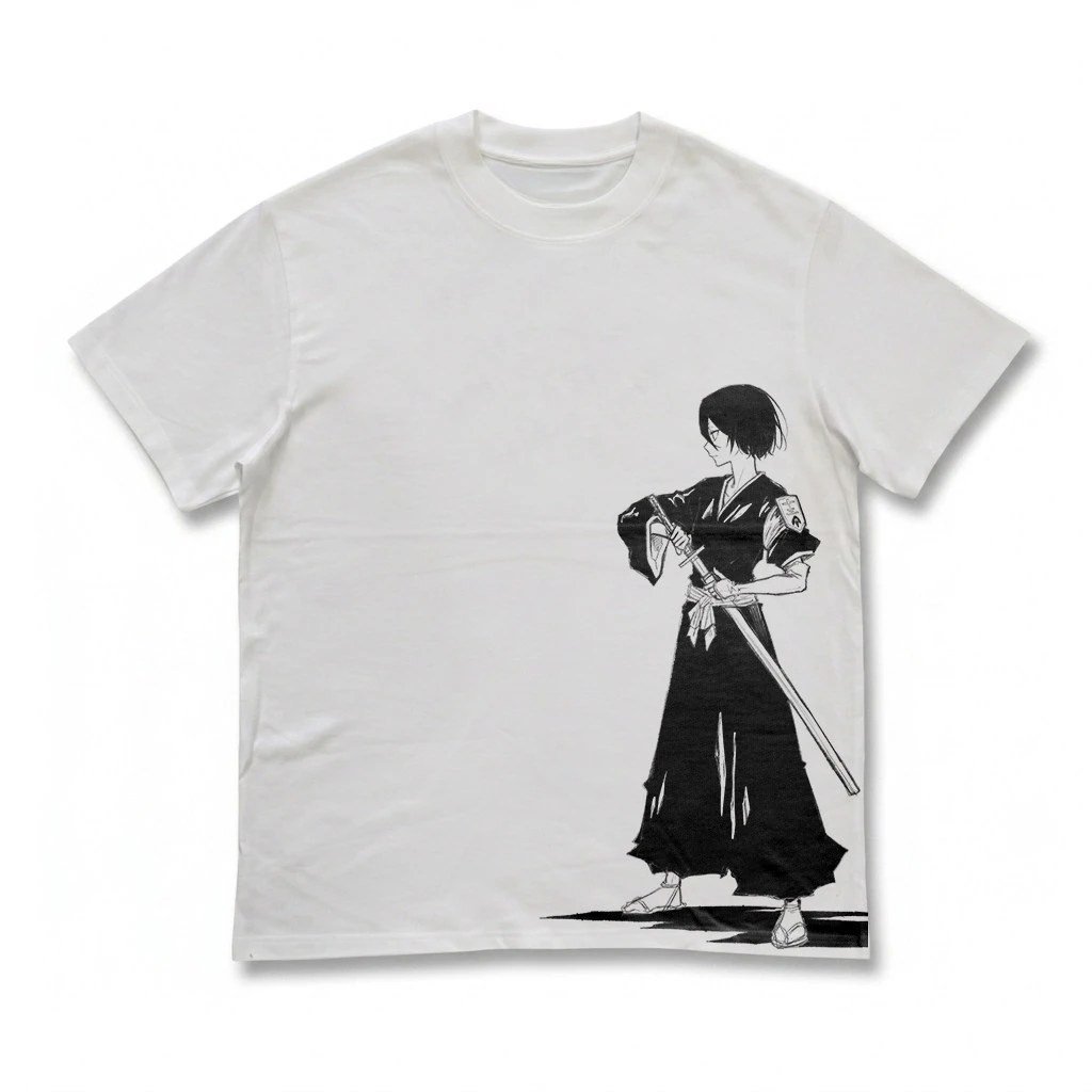Rare 2026 Bleach Thousand Year Blood War Ichigo Kurosaki Big BLEACH Letter Japanese Kanji Vintage Anime Graphic T-Shirt Y2K Tee