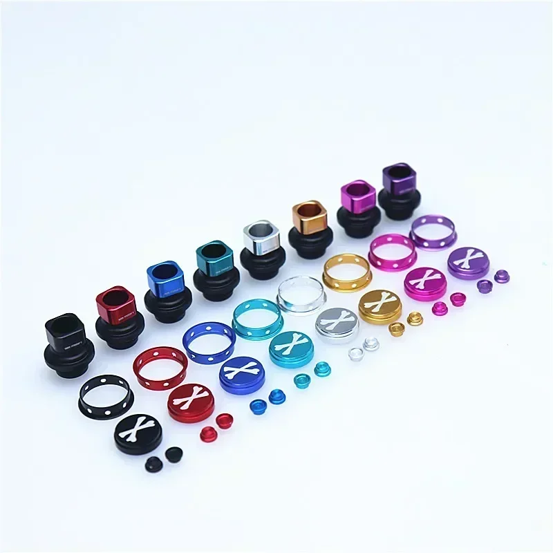 510 مربع 909 تعديل تلميح الانزلاق مع مجموعة أزرار XBONE الملونة الألومنيوم نازف تلميح القش المشتركة #3