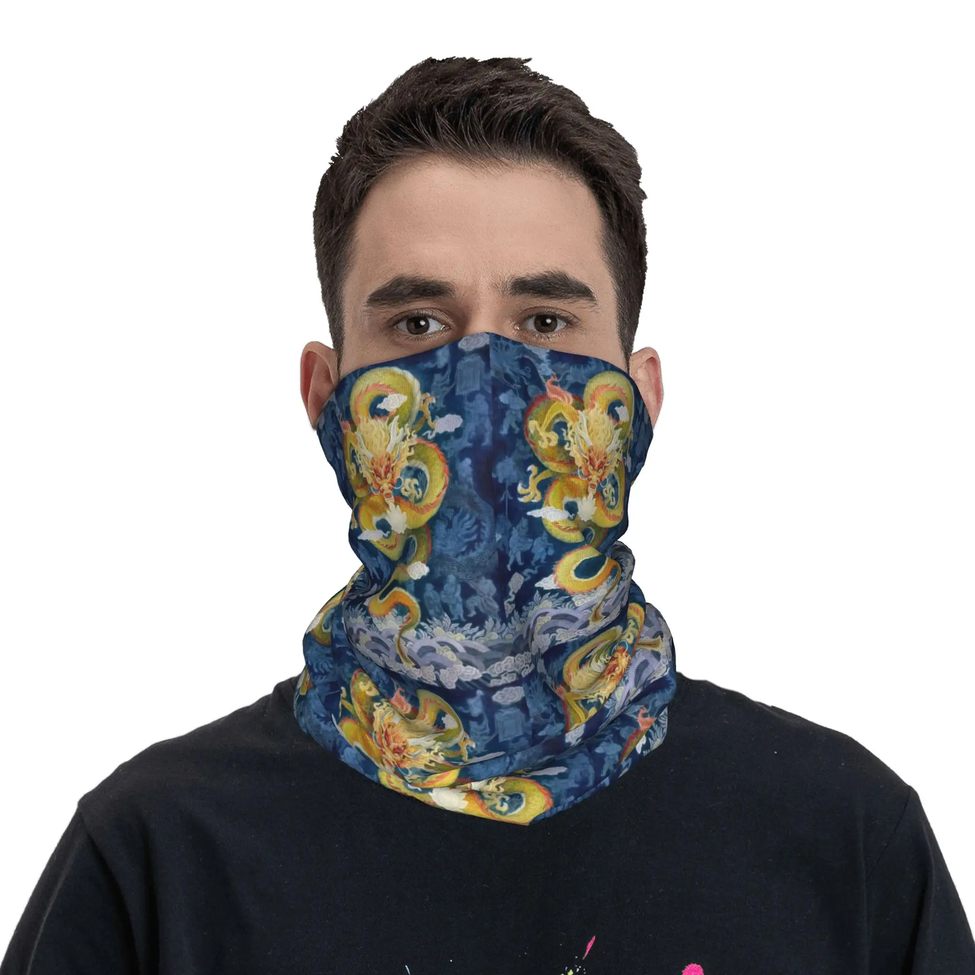 

Азиатская традиция Тотем дракона Китайская мифология Бандана Шея Гетры Маска с принтом Шарф Велосипедный шарф для мужчин Женщин Взрослых