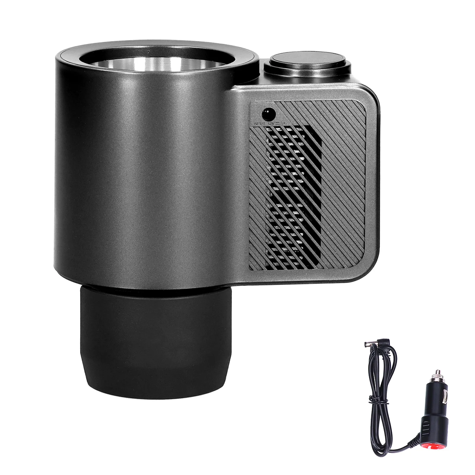 

Car Drink Holder Quick Cooling Cup Holder Portable Cup Cooler Auto Refrigerator for Outdoor Travel 12V Cigarette Lighter Plug