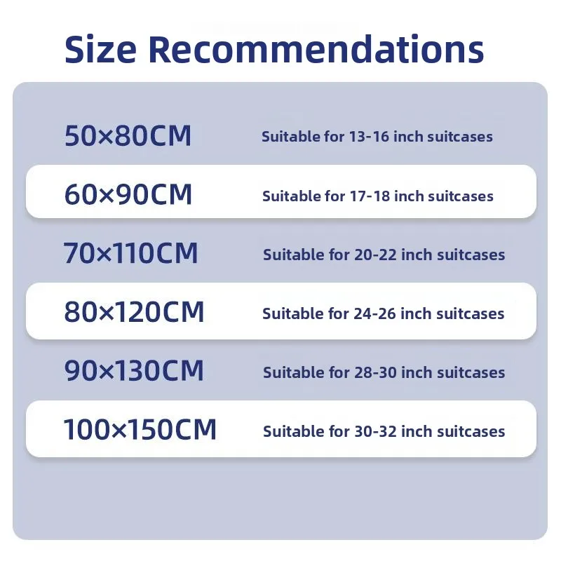 Disposable Thickened Plastic Bag Luggage Protector Cover Waterproof Dustproof Storage Bag for Carry-On Suitcase Travel Bag