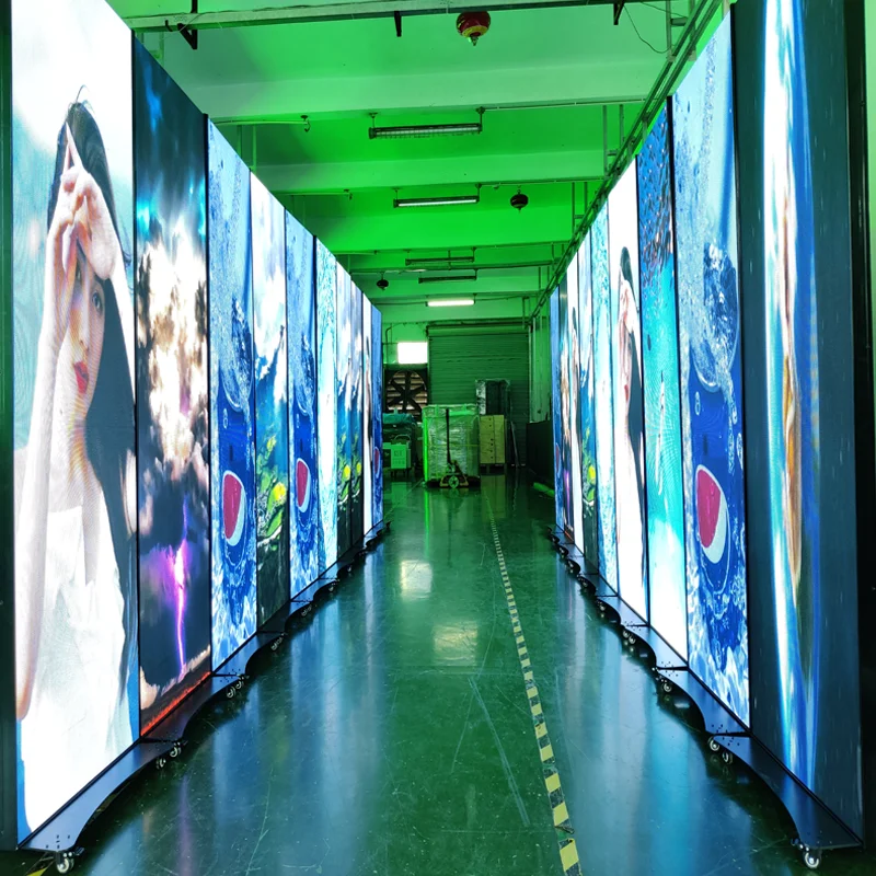 High Quality Video Advertising Led Display Screen Poster Stand Wifi 4g Control P2.5 LED Display Digital Poster Screen