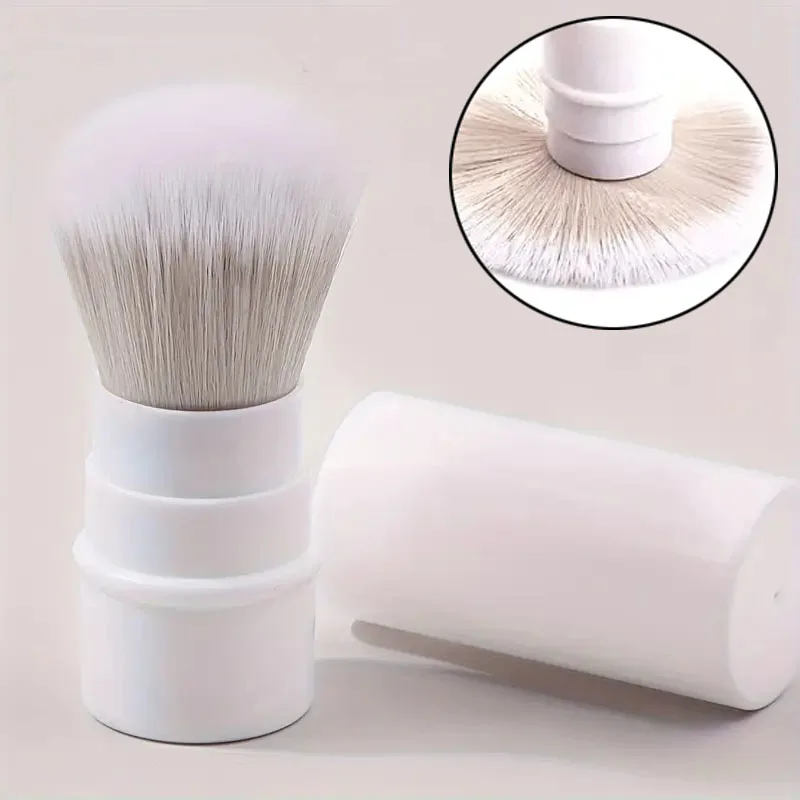 Pennello per trucco morbido retrattile Pennello per fondotinta da viaggio portatile Pennelli per cipria in polvere Pennelli per trucco per fard con copertura antipolvere