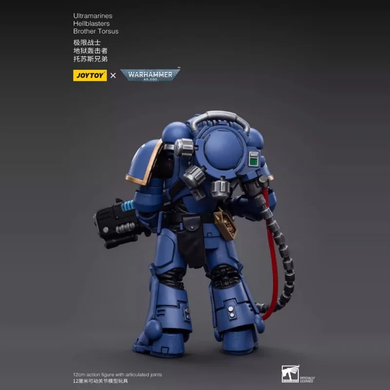 JOYTOY Warhammer 40K figuras de acción escala 1/18 Ultramarines Hellblasters modelos militares articulados muñeca niño juguetes ornamento regalo