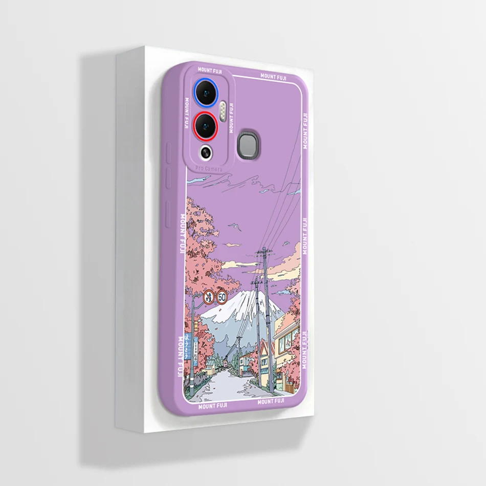 For Infinix Hot 12 Play NFC Case Fashion Flower Painted Soft Silicone Phone Cover For Infinix Hot 12 12i Hot12 Play 2022 Fundas