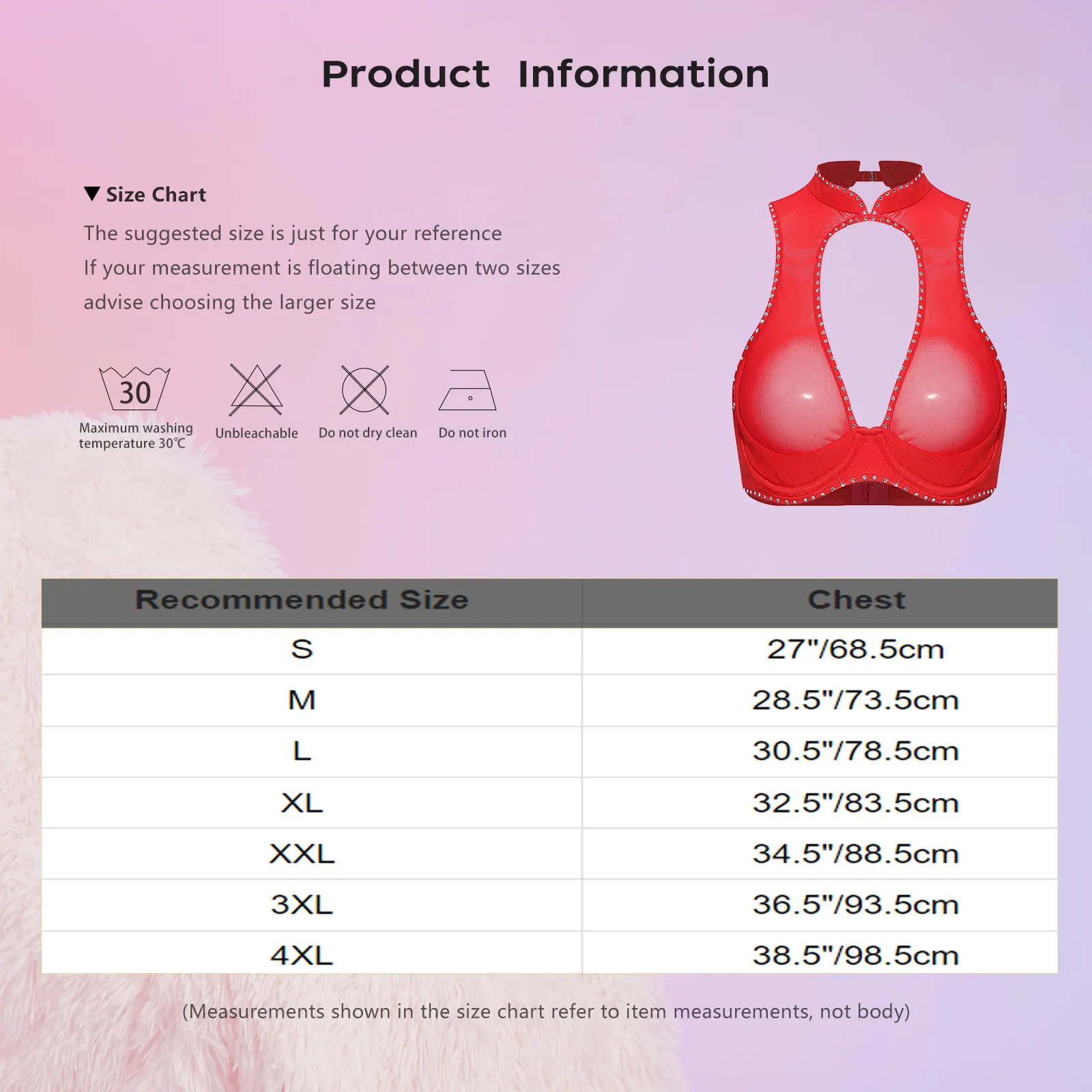 Womens See Through Bustier Tank Top Sexy Lingerie 1/4 Cup Push-up Underwire Bra Cropped Tops Hollow Out Backless Vest Clubwear