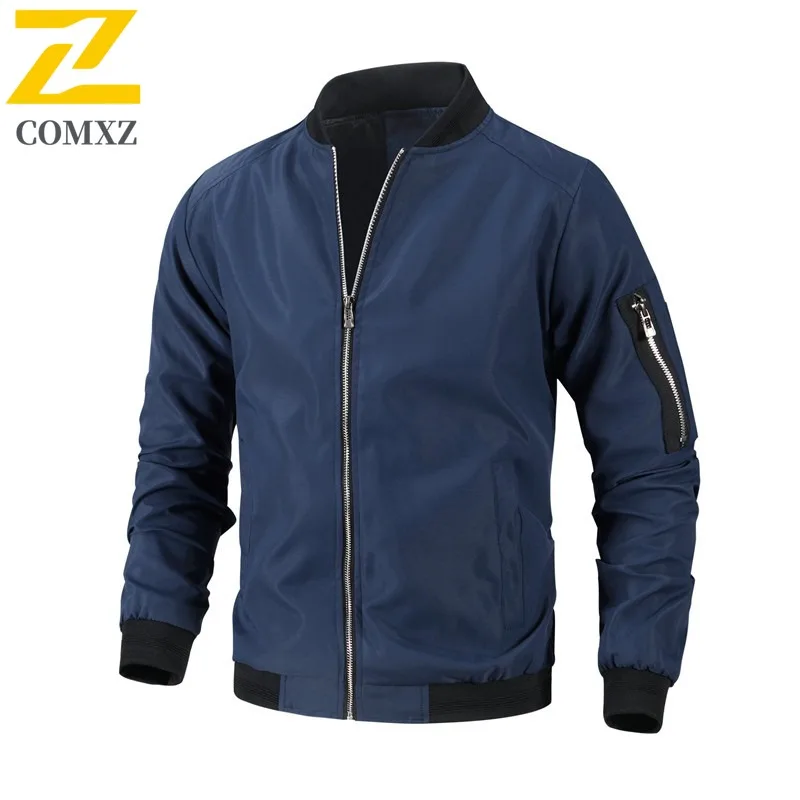 

Men Vintage Aviator Jacket American Style Spring Autumn Baseball Multi-Pocket Waterproof windproof Outdoor Tactical Sportwear