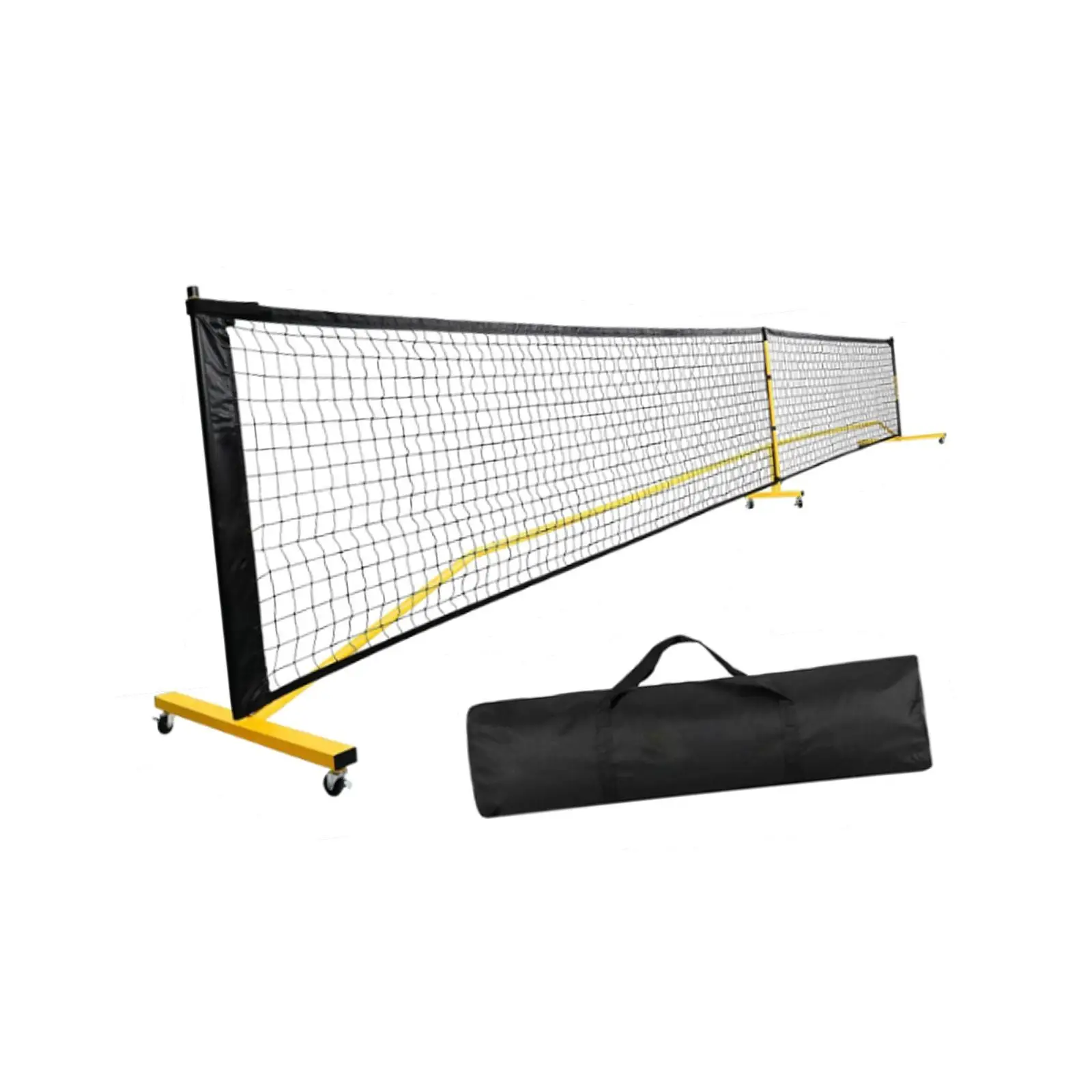 Portátil Pickleball Net System, Metal Frame Incluindo Saco De Transporte, Futebol Treinamento Gramados, Indoor e Outdoor, Tamanho Do Regulamento, 22ft