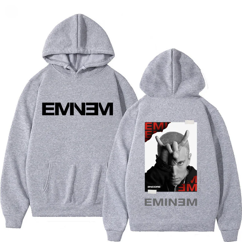 Sudaderas con capucha del rapero Eminem, Sudadera con capucha gráfica de la gira mundial para hombres y mujeres, Sudadera con capucha Punk de Hip Hop, sudadera Vintage, ropa de calle