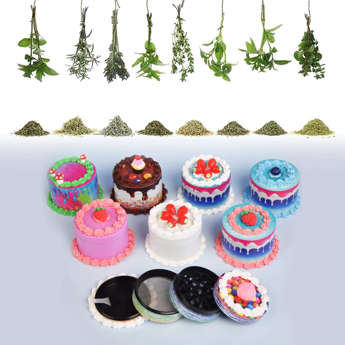 2.95Inches Creative Christmas Grinder, Spice Grinder, Grinding Machine, Herb Grinder, Spice Crusher, Household Gadge