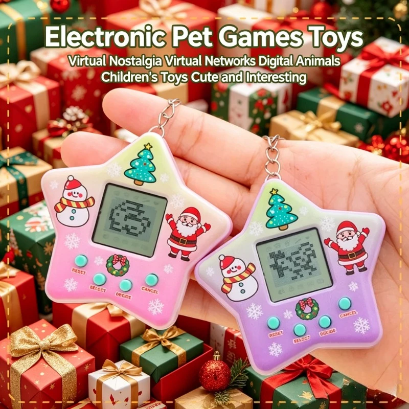 Juguetes Electrónicos Digitales de Mascotas Virtuales, Consola de Animales Retro Nostálgica, Juguetes Portátiles para Niños, Lindos e Interesantes
