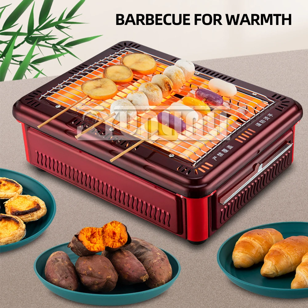 Chauffage domestique pour barbecue, poêle à rôtir, chauffage rapide, fonction barbecue, machine 1500W