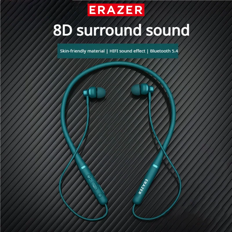 ERAZER XE05MAX Bluetooth Earphones 5.4 Earbuds Sport Earphone Comfortable Neckband Sports Headphones For Noise Reduction