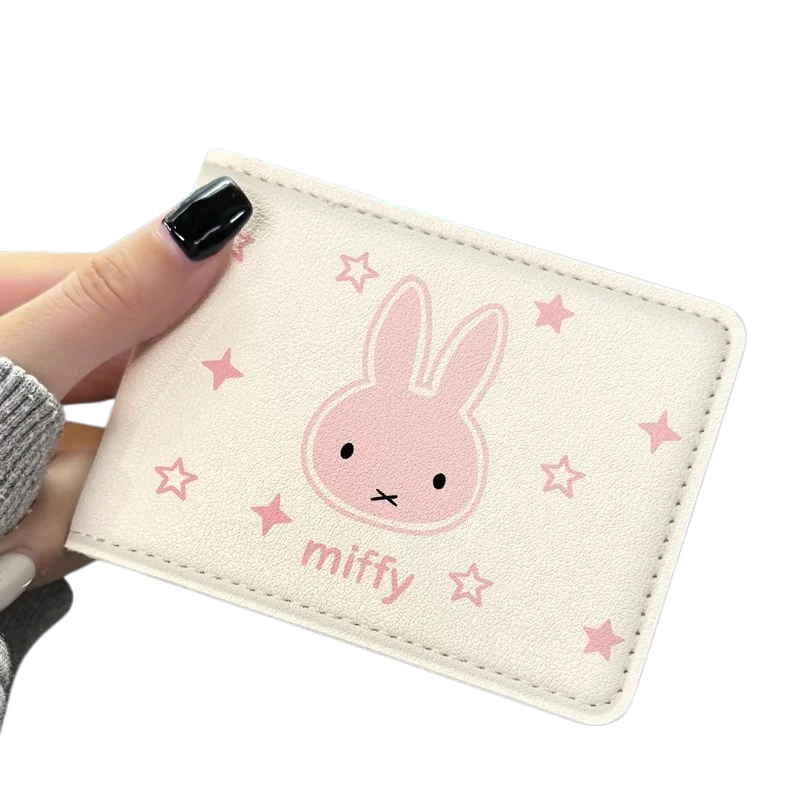 Kreative Miffy-Kaninchen-Serie, neues süßes Cartoon-Muster, modische, personalisierte, tragbare Schutzhülle für den Führerschein – Detail 4