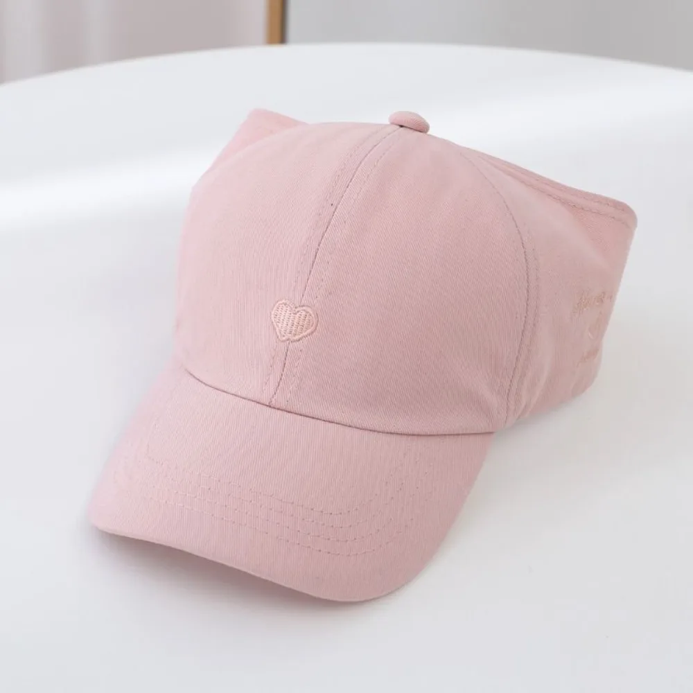 

Korean Style Half Empty Top Hat Shading Hat Love Heart Summer Sunhat Anti-UV Sun Hat No Top Beach Hat Children's Visor Hat Boy