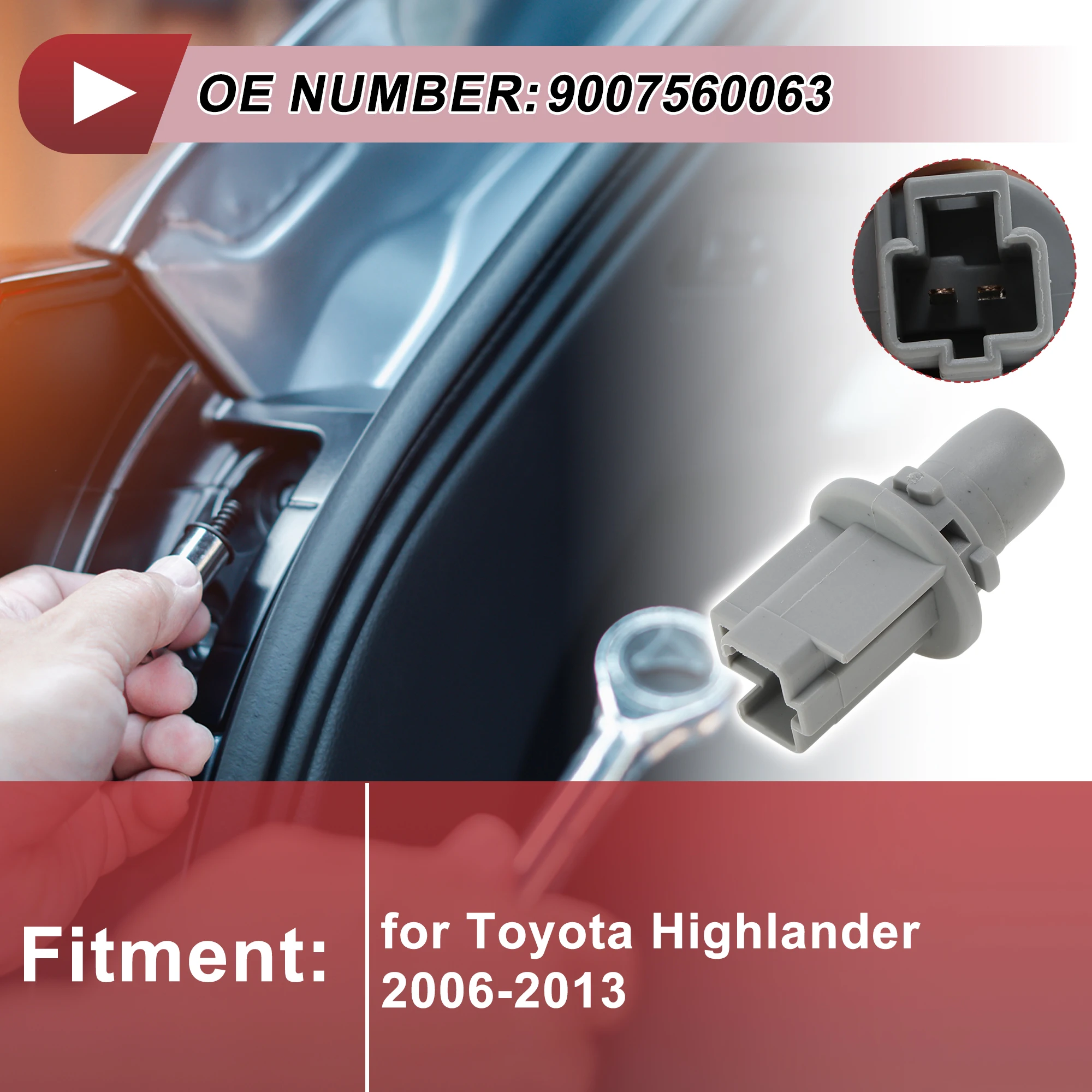 

X Autohaux 1 шт. розетка резервного фонаря заднего хода для Toyota Highlander 2006-2013 No 9007560063 разъем лампы 2 Pin