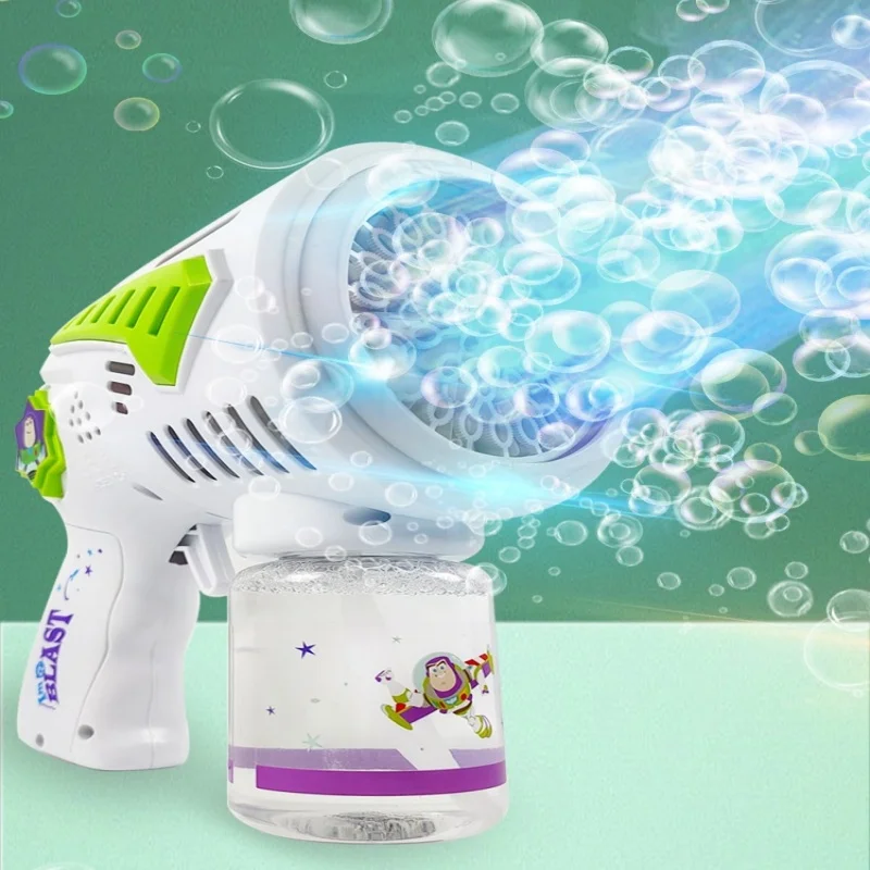 مسدس فقاعات ديزني باز للأطفال ، 39 فتحة ، أوتوماتيكي ، هدية عيد ميلاد ، أولاد وبنات ، أوتوماتيكي ، أحمر ، جديد ، #3