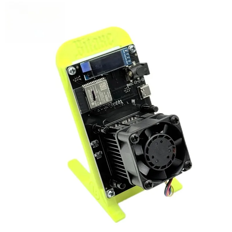 New Bitaxe Gamma 601 Lucky Miner 1.2TH/s 18W Asic Chip Solo Miner BTC Bitcoin Miner Mining UK US AU BR EU Plug Power Yellow