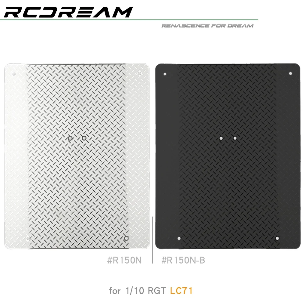RCDream 1/10 Base Mount Sheet Metal Chequered Plate for RGT EX86020 LC71 Roof Rack #R150N