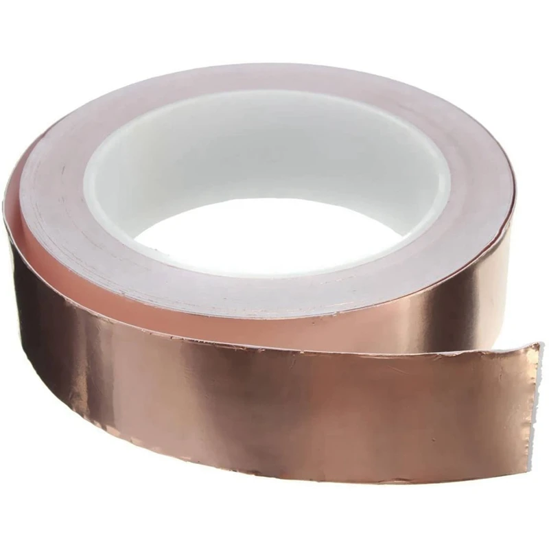 Single-Sided Adhesive Copper Foil Tape Self-Adhesive Shielding Tape Anti-Interference Tape For Guitar