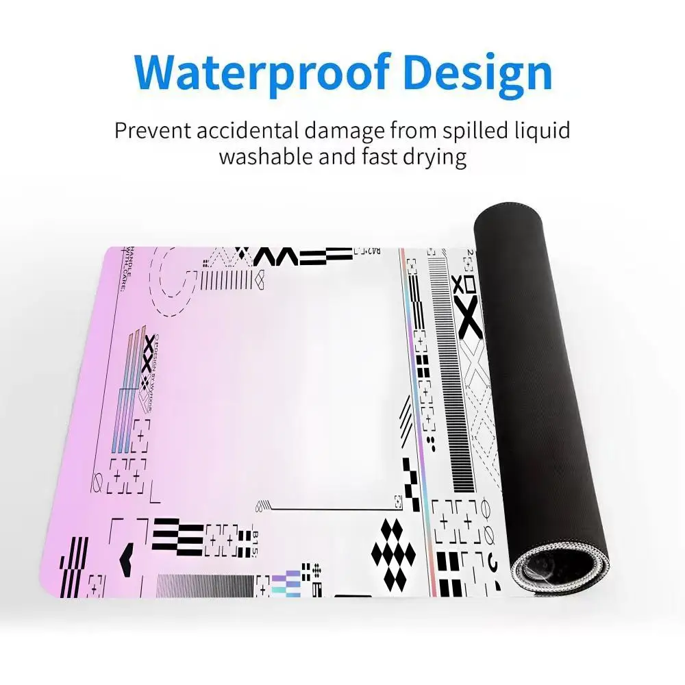 

Резиновый настольный коврик, игровые аксессуары, мультяшный коврик для мыши, розовый поток, геймерский коврик для мыши, 400x900 мм, противоскользящие коврики для клавиатуры и мыши