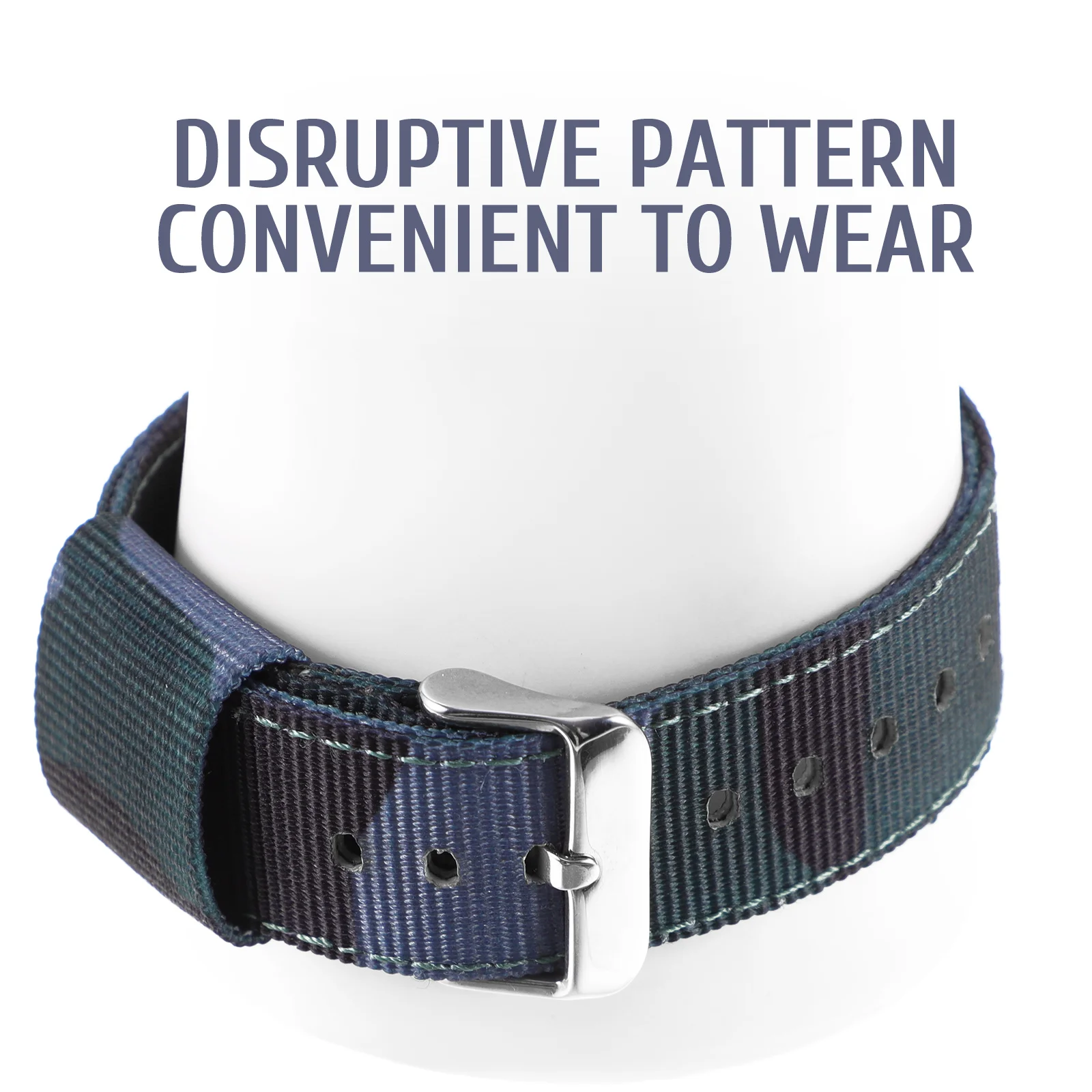 

Wrist Bands Camouflage Strap Men Wristband Compatible Nylon Grey Watchbands Man