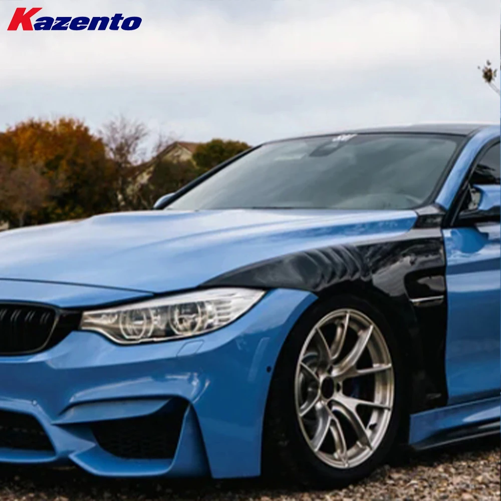 For BMW M3 F80 4D Sedan Saloon 2014-18 KZ Style Vented Fiberglass Front Fender