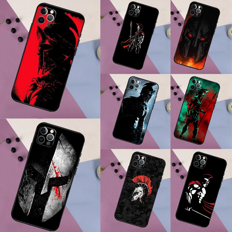 Spartan Phone Case For iPhone 17 16 15 13 11 12 14 Pro Max mini XR 16e 15 16 Plus 17 Air Full Cover