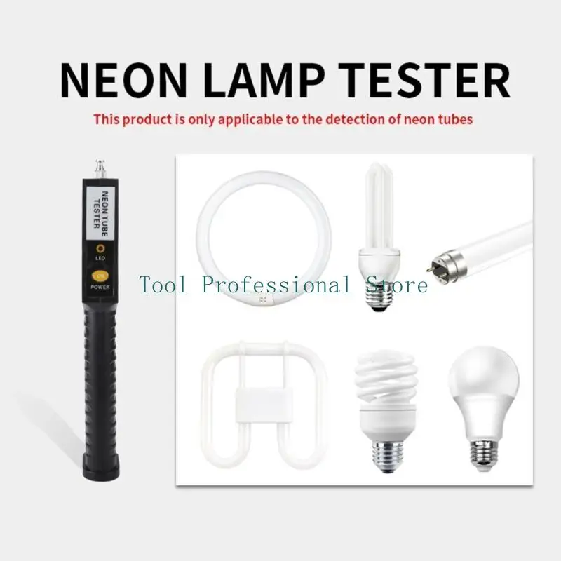 

57QF Portable Fluorescent LED Detector Repair Tools Neon Tube Tester Multi-purpose Lamp- Fluorescent Light Bulb Neon Tester