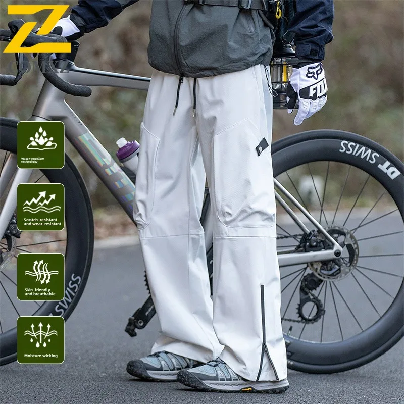 Men's Cargo Pants 2025 New Autumn Classics Waterproof Soft Breathable Pants Outdoor Trekking Travel Trendy Utility Overalls