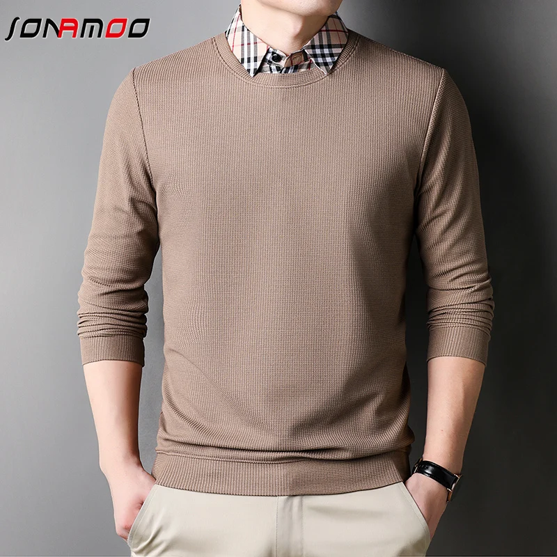 Spring and Autumn New Polo Shirt Fashion Solid Color Men\'s Polo Collar Top Pure Cotton Daily Long Sleeve Polo Shirt