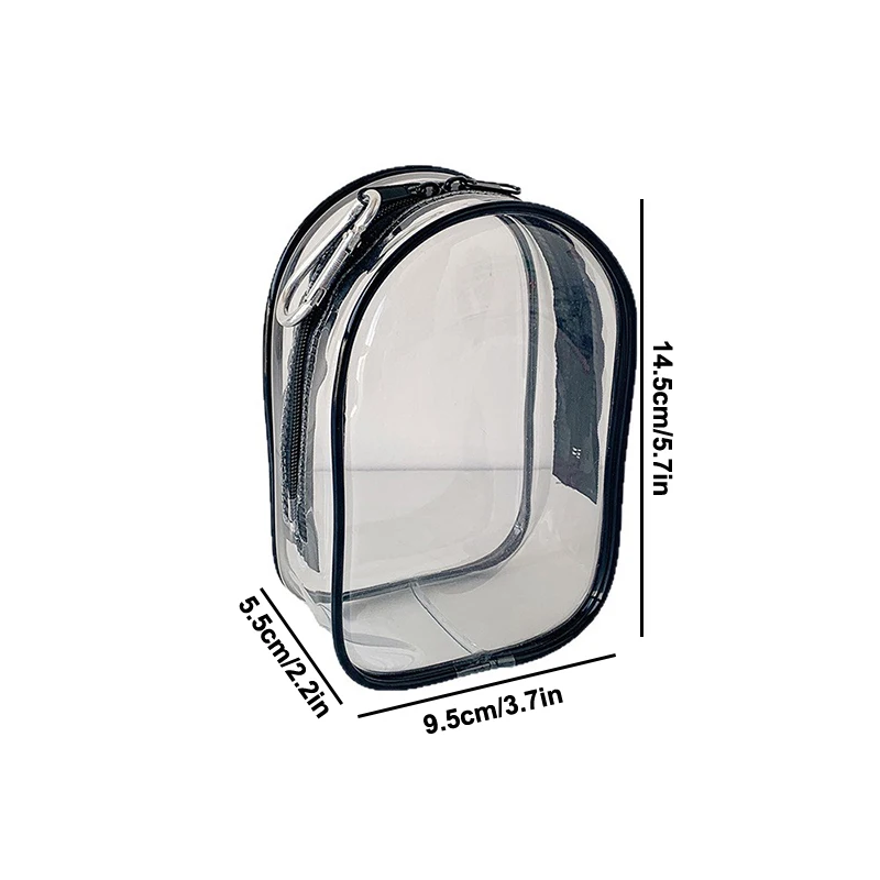 Cute Cartoon Anime Doll Storage Bag Keychain PVC Transparent Mystery Box Wallet Girl Children Kawaii Toy Doll Gift Bag
