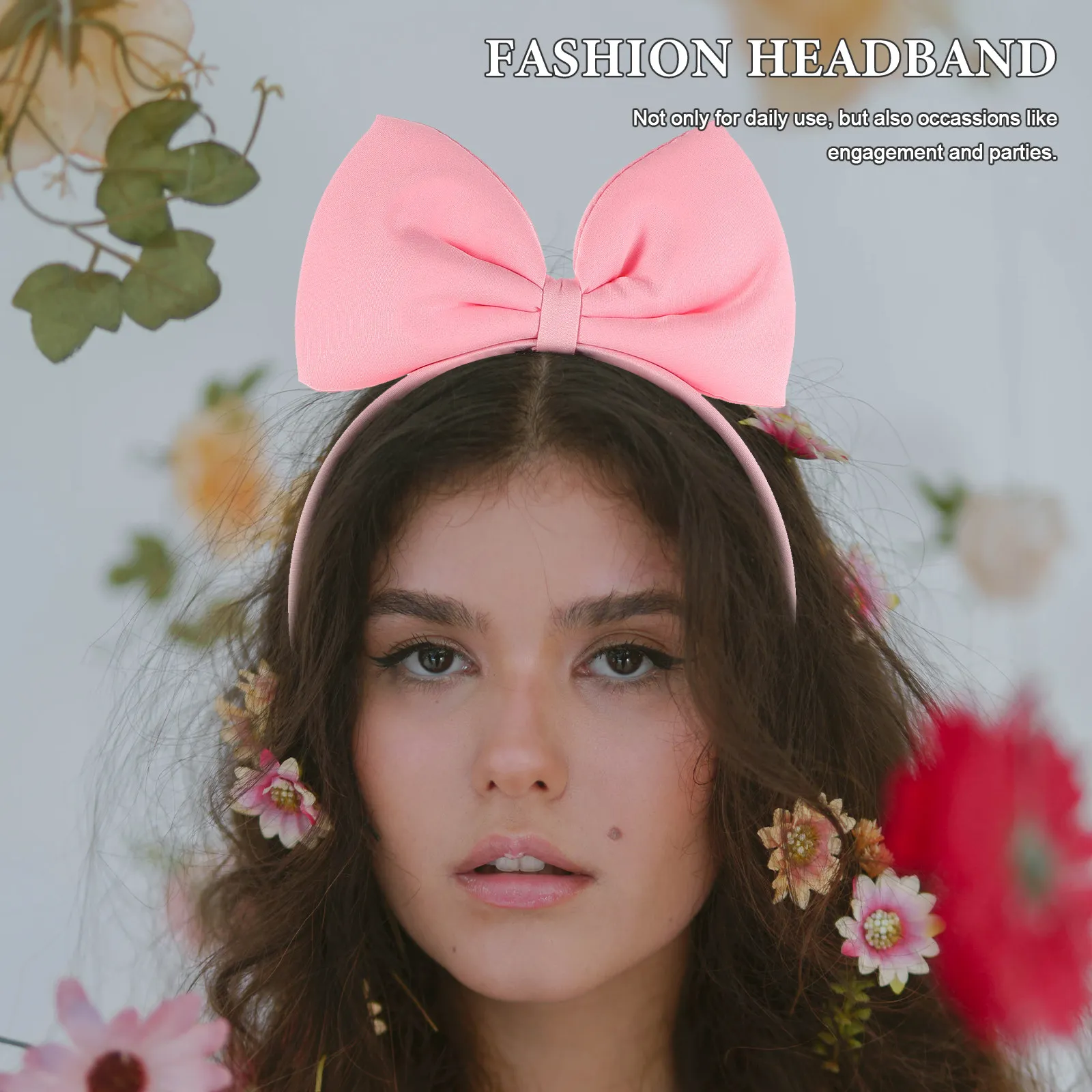 

1Pcs Fashion Hair Hoop Princess Headband with Large Bow Women Elegant Headband for Party Engagement Daily Use Graceful Hair