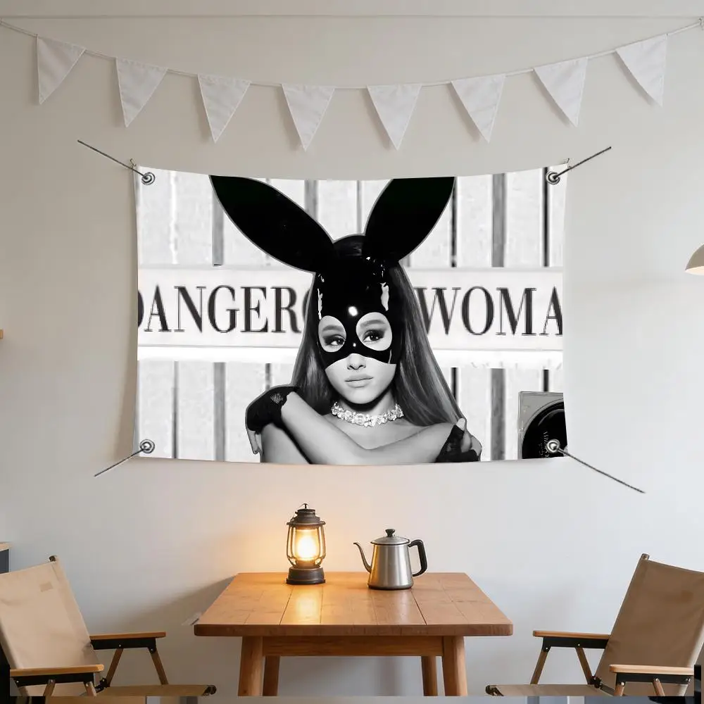 Music Country Ariana Grande Flags Specialized for indoor and outdoor home decorations, outdoor camping, and bar parties