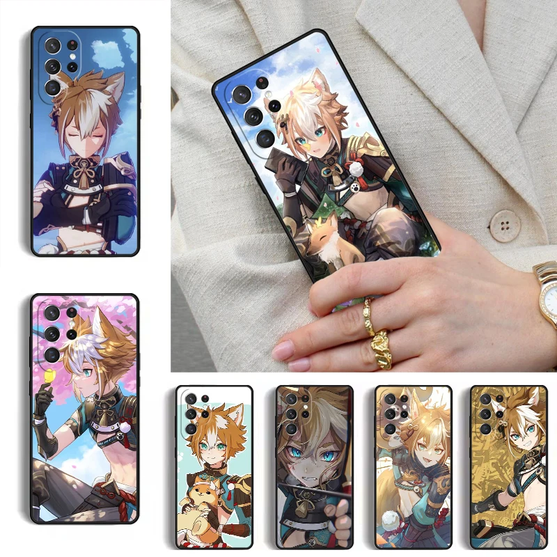 Genshin Impact Gorou Phone Case for Samsung Galaxy S26 S25 Ultra S24 S23 S22 S21 Plus Note 10 Bumper Cover