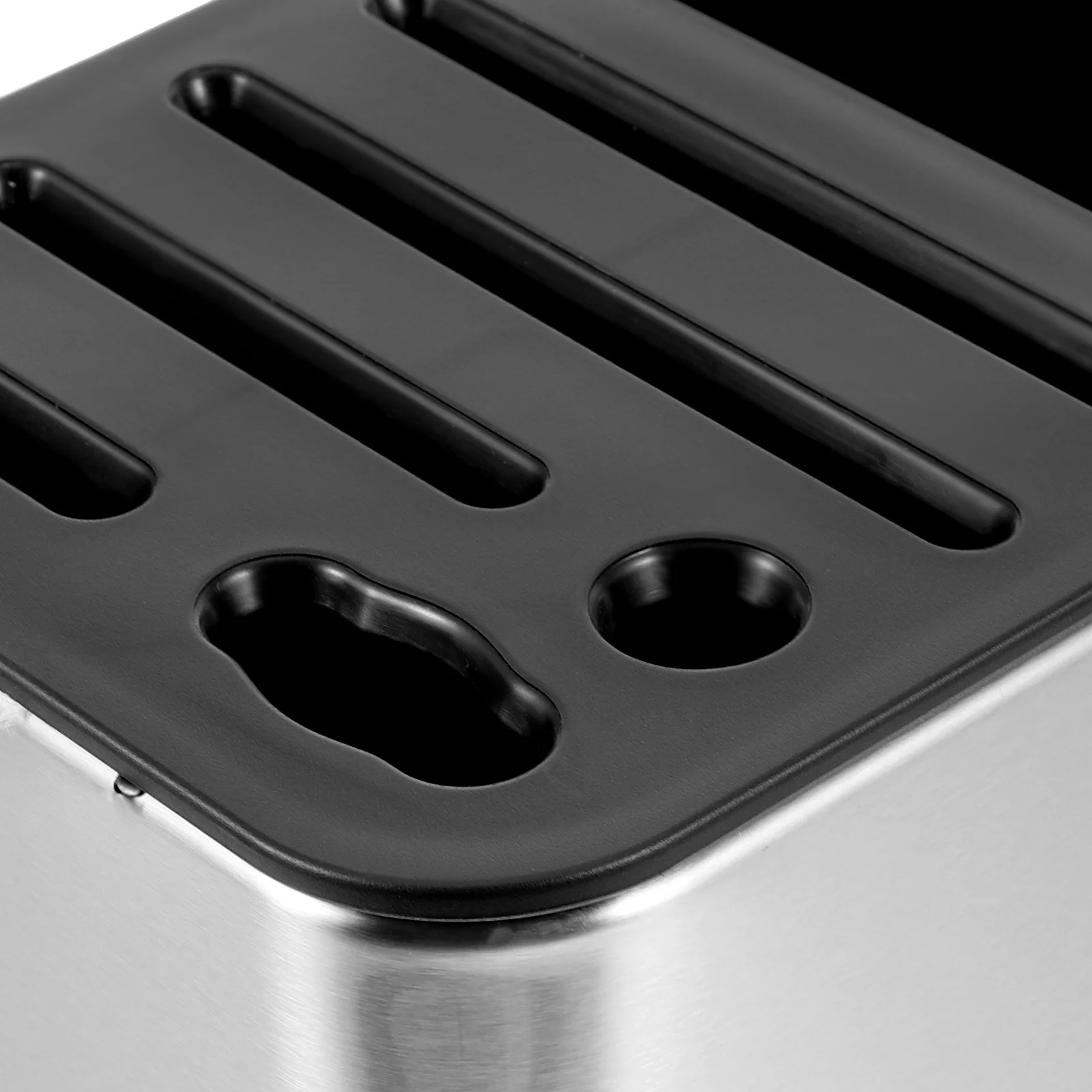 

Kitchen Knife Organizer Stainless Steel Utensil Holder For Chopsticks Cutters Spoons Drainable Storage Stand Kitchen