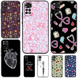 Medical Medicine Case For Xiaomi Redmi Note 12 9 10 11 13 Pro Plus 9S 10S 11S 12S Redmi 12 10C 12C 13C Cover