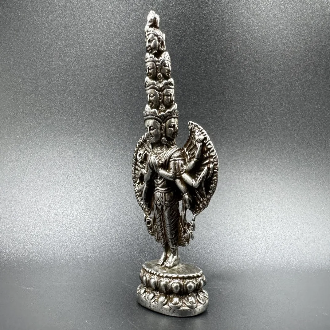 Nepal Sky Iron Thousand Armed Guanyin Statue Ornament