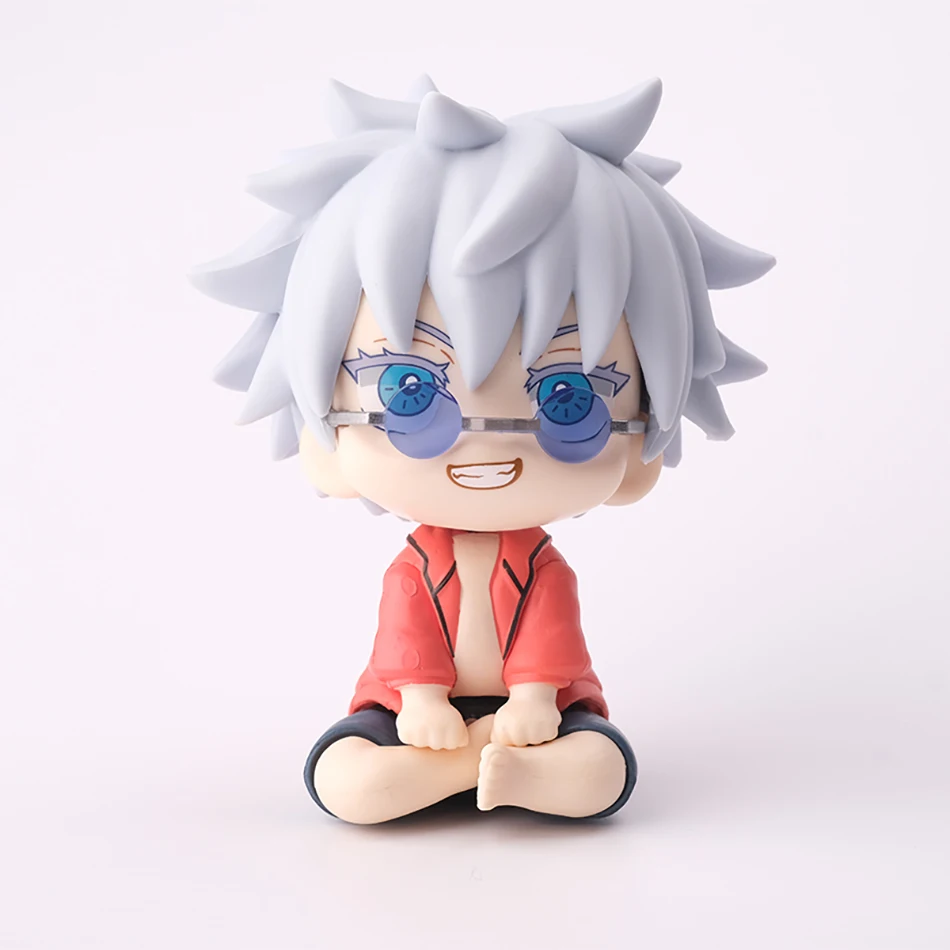 JJK Jujutsu Kaisen 10CM Satoru Gojo Suguru Geto Q Version Summer Sitting PVC Collectible Anime Figure Desktop Ornament Statue - view 4