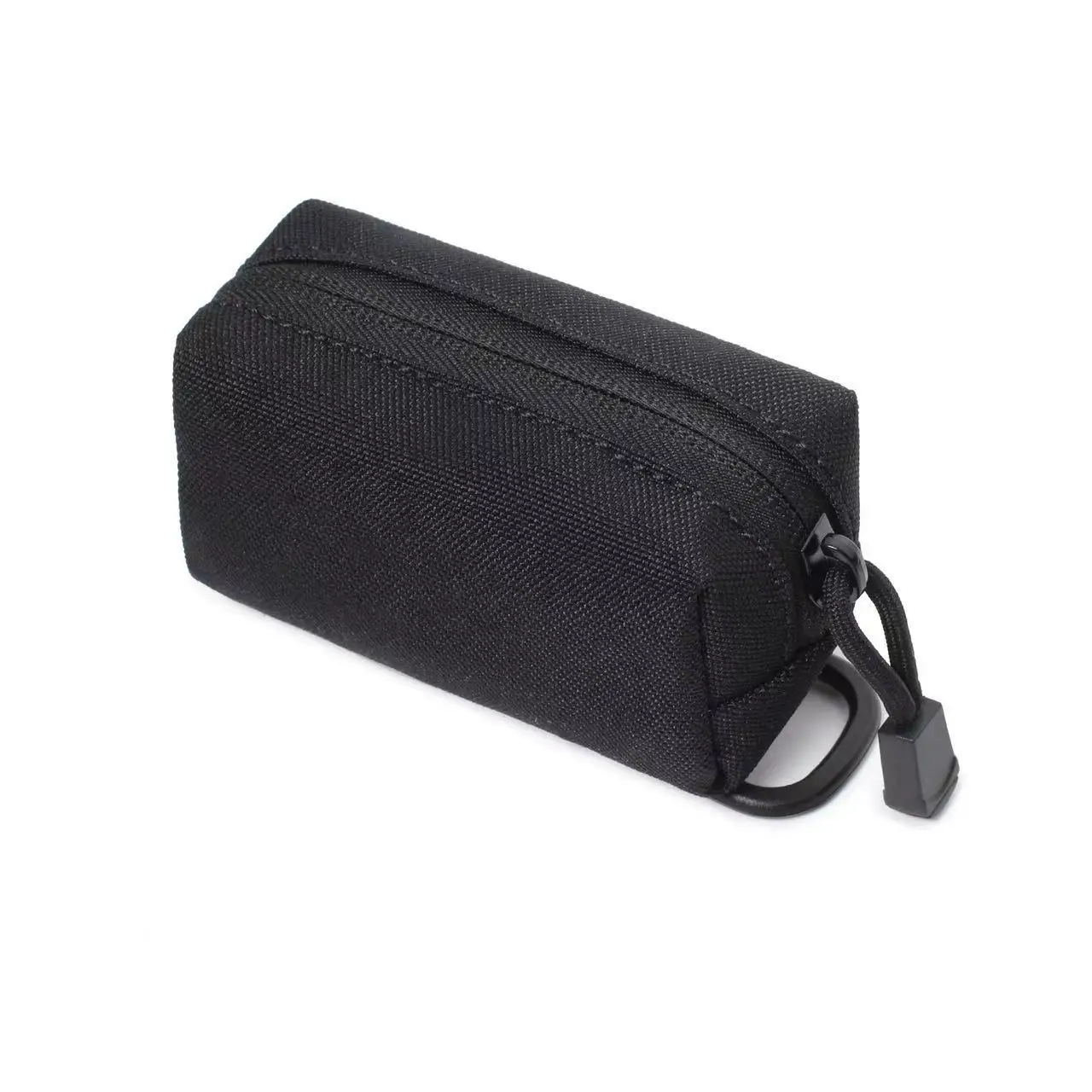 Outdoor Mini EDC Reißverschlusstasche MOLLE Kleine Tragbare Nylon-Schlüssel- und Münzbörse mit D-Ring für Radfahren, Jagen, Wandern, Reisen