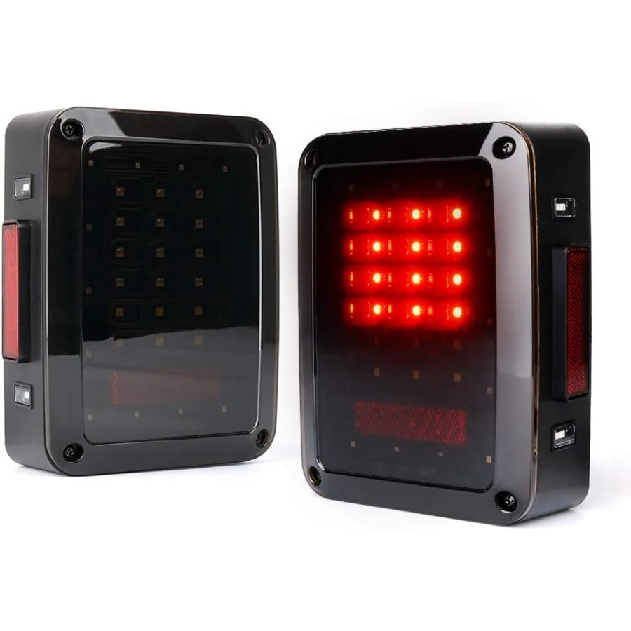 

Дымчатые светодиодные задние фонари для Jeep Wrangler 20072018 JK JKU Sahara Rubicon Sport Unlimited Обновление заднего освещения со встроенным S